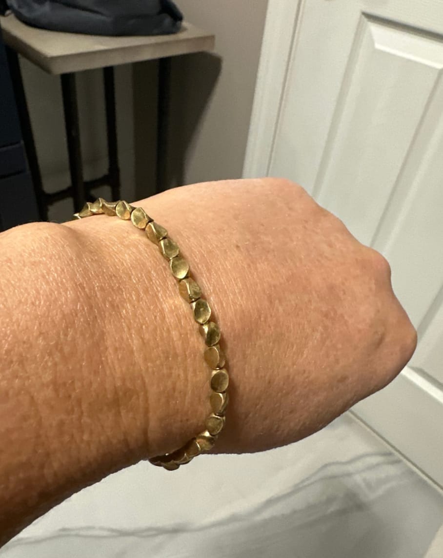 Customer photo review of Tibetan Copper Beads Bracelet