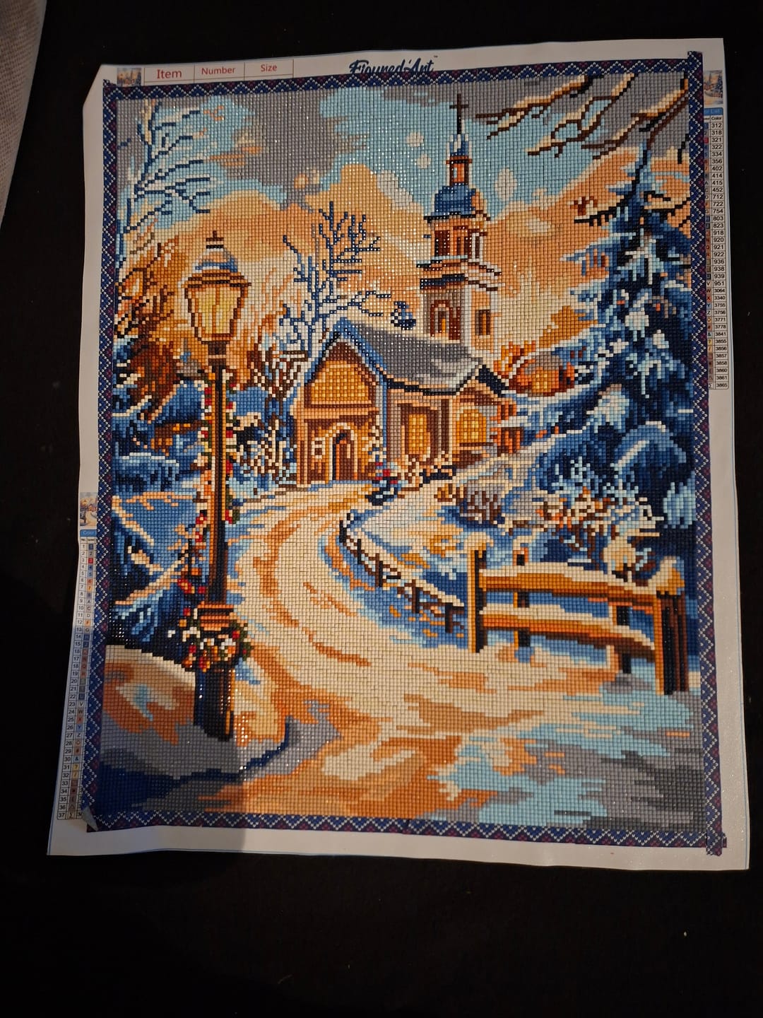 Customer photo review of Broderie Diamant - Chemin vers la Chapelle