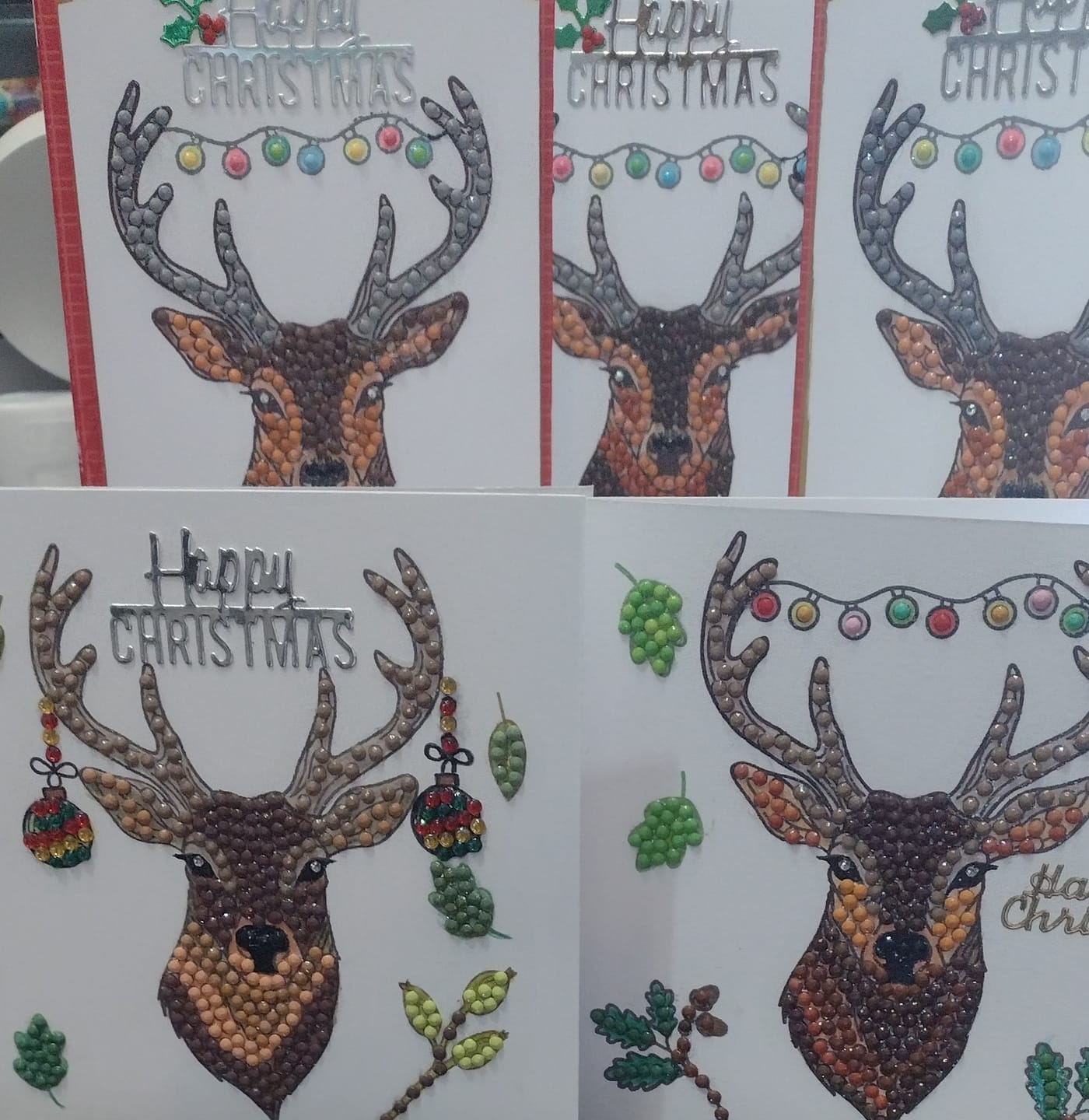 Customer photo review of Stag Winter Botanicals Crystal Art A6 Stamp Set