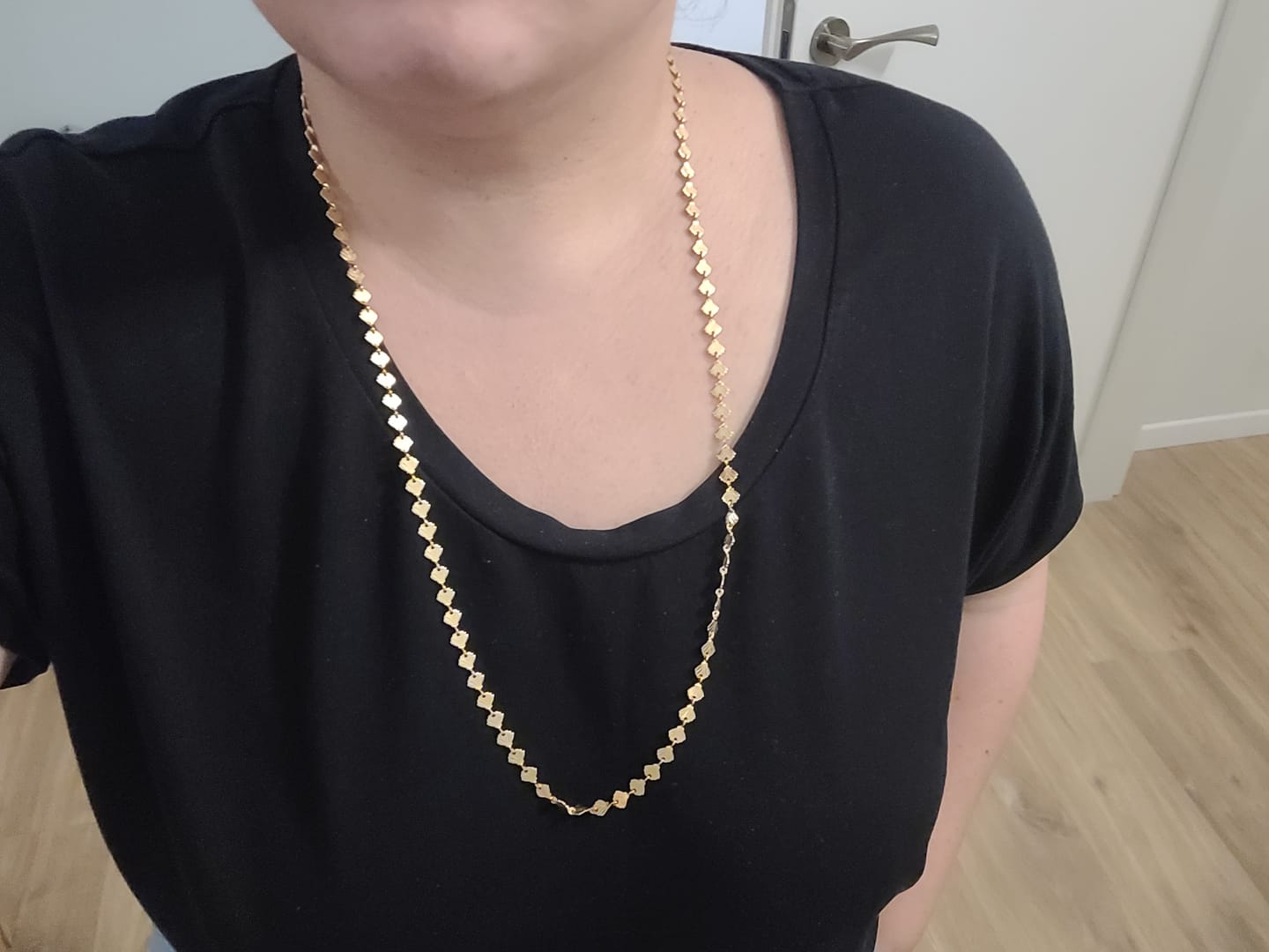 Customer photo review of שרשרת מניפה ארוכה