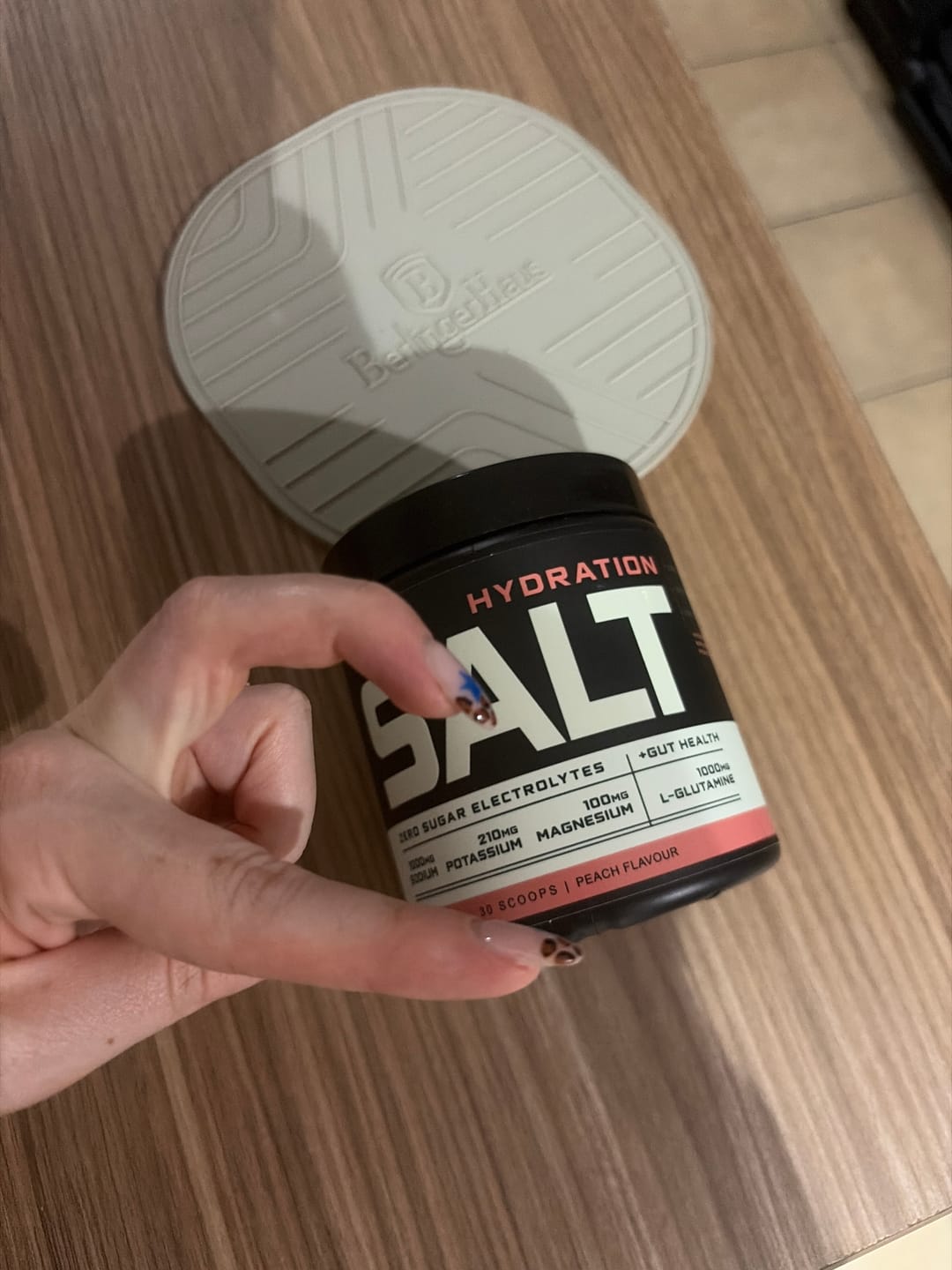 Customer photo review of HYDRATION SALT Peach - 240g | 30 servings (New)