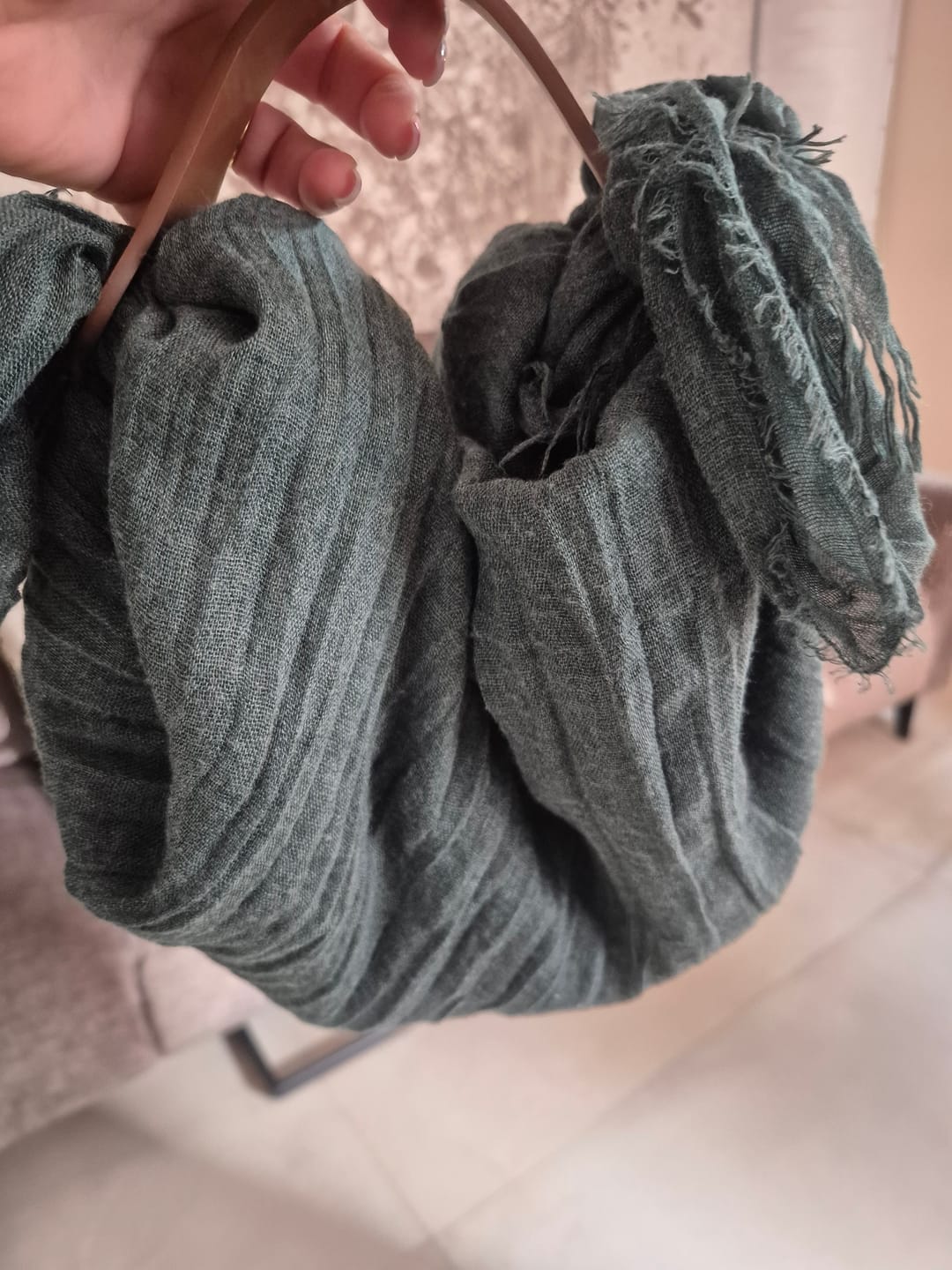 Customer photo review of Manico In Pelle Vegetale Per Borsa Furoshiki