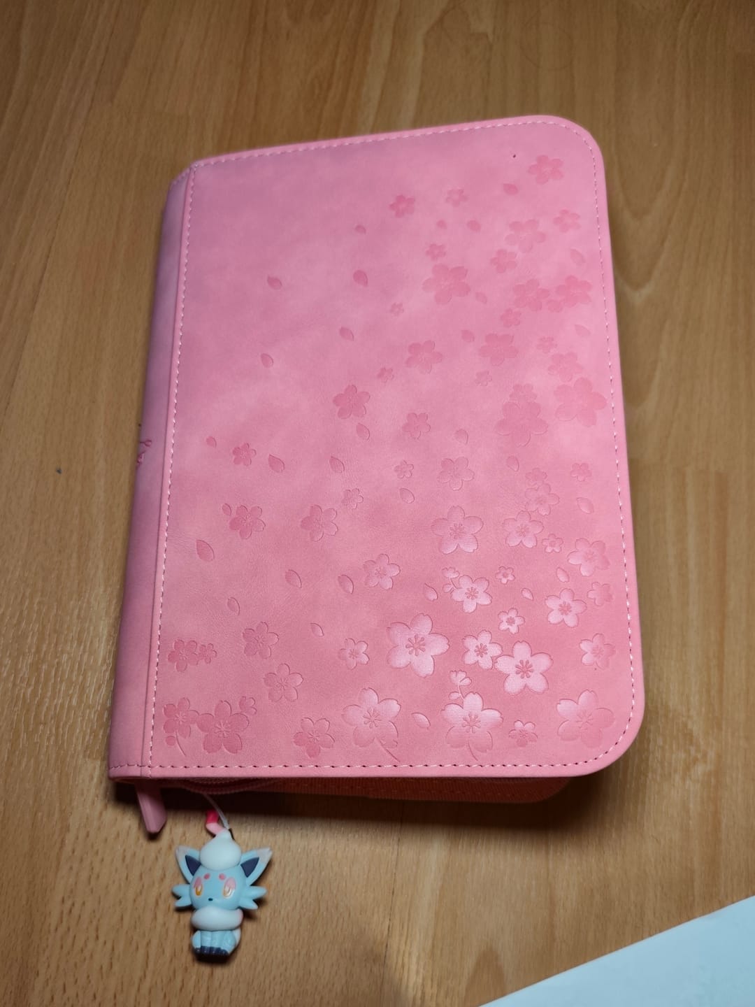 Customer photo review of Cherry Blossom - 4-Pocket Trading Card Binder