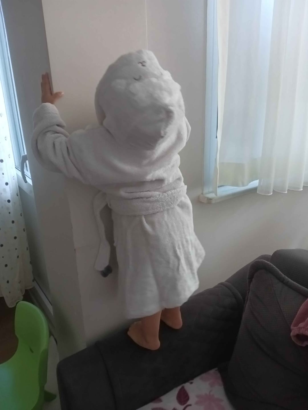 Customer photo review of Wooly %100 Pamuk Çocuk Bornoz