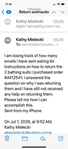 Customer photo review of Emoswim - Women's One Piece Swimsuit Ruffle Cutout Swimdress Tummy Control V Neck Wrap Swimwear