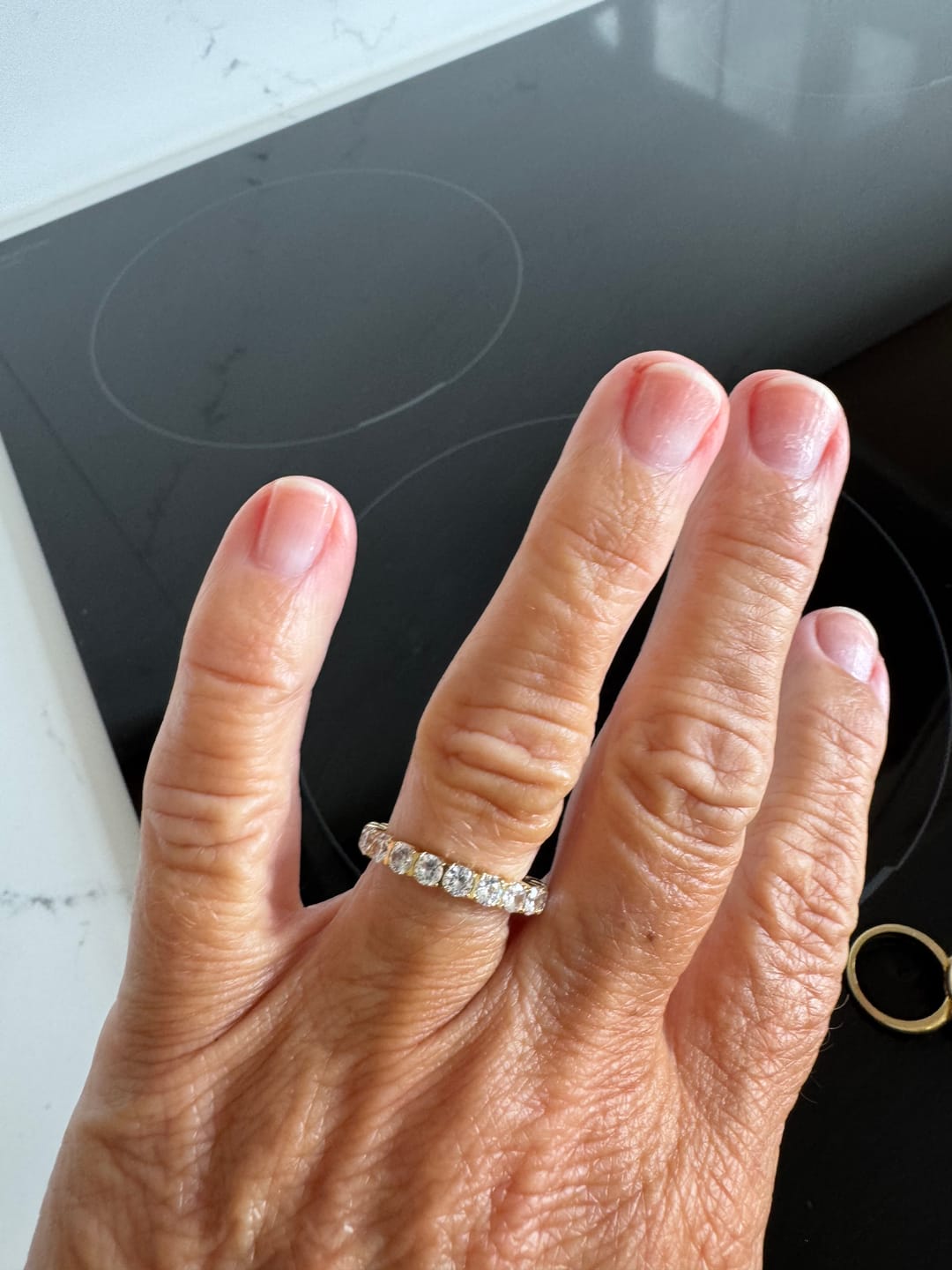 Customer photo review of Bold Eternity Band Ring