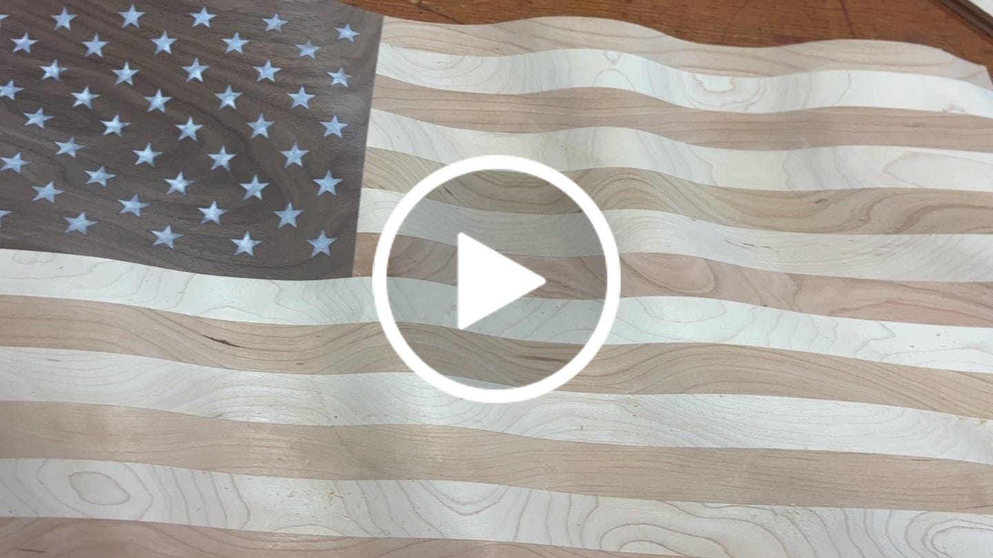 Customer video review of Wavy USA Flag CNC Kit