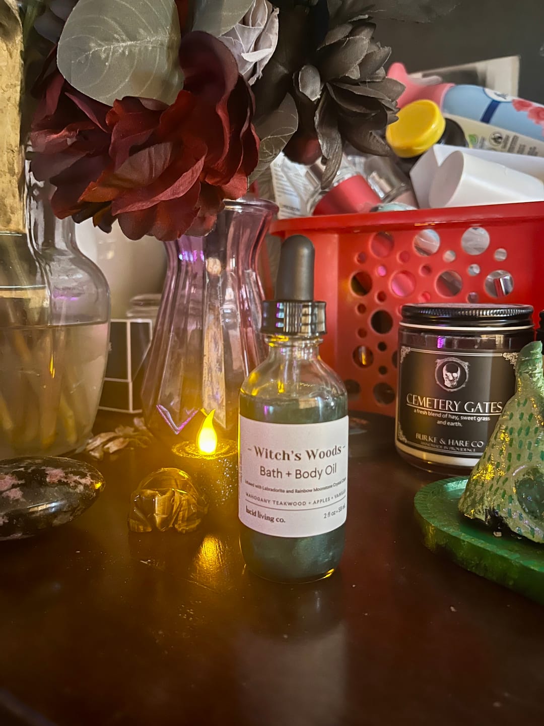 Customer photo review of Witch's Woods Bath & Body Oil