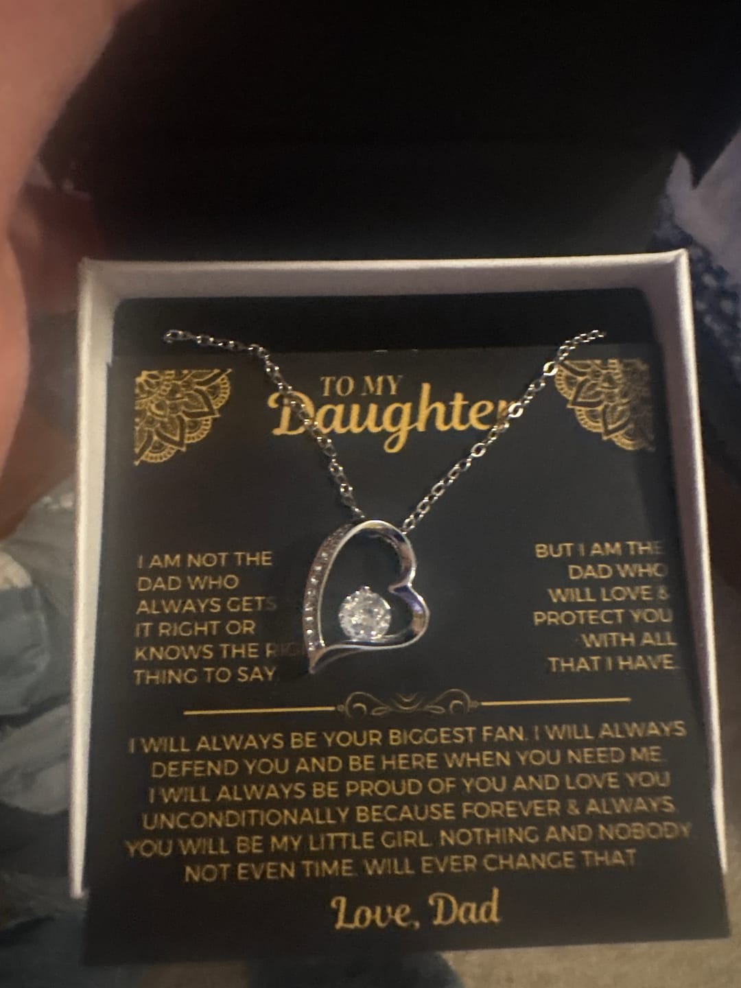 Customer photo review of To My Daughter - Love Dad - Beautiful Gift Set - SS559