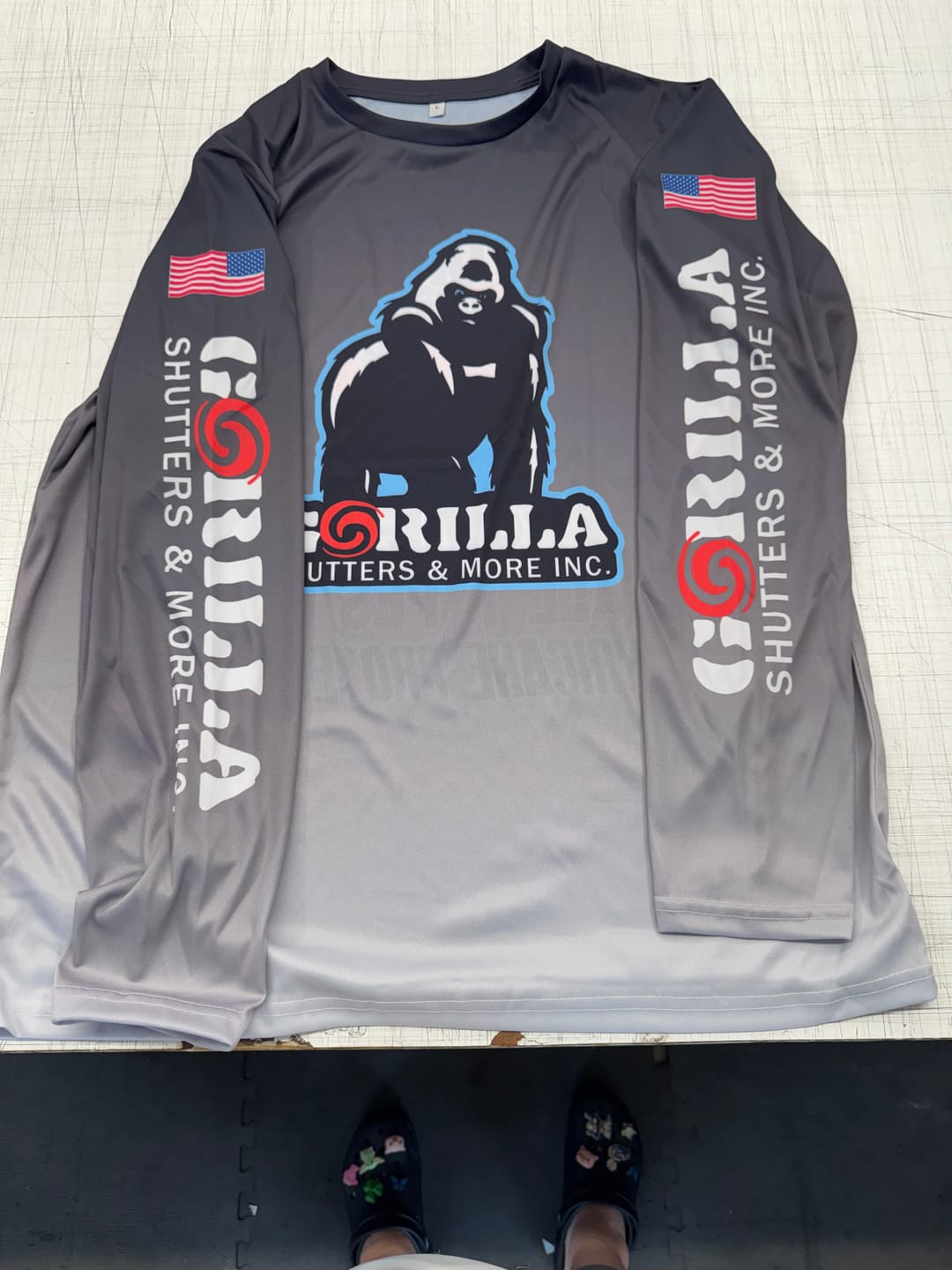 Customer photo review of 120GSM Milk Silk Long Sleeve Crew Neck (Full Dye Sublimation)#USA500041