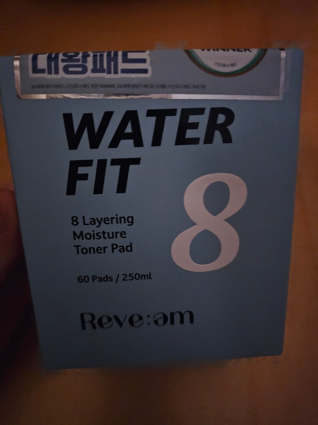Customer photo review of Reve:am Water-Fit 8-Layer Moisture Pad 60ea