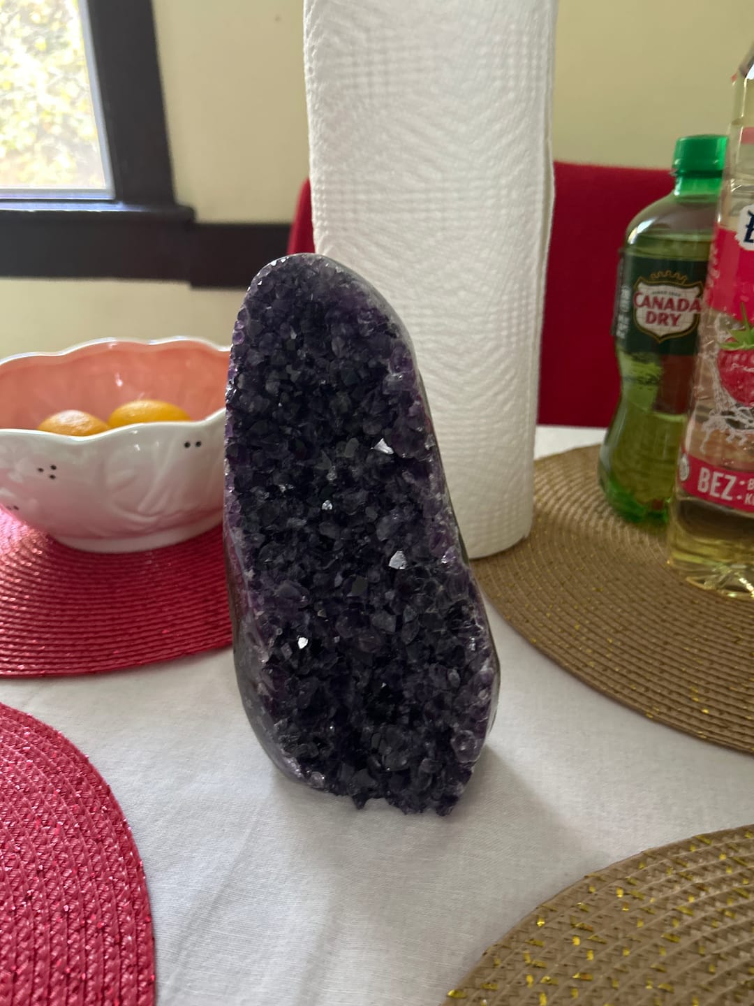 Customer photo review of Amethyst Cut Base Cluster, Small, 8.1 in Tall #5611-0955