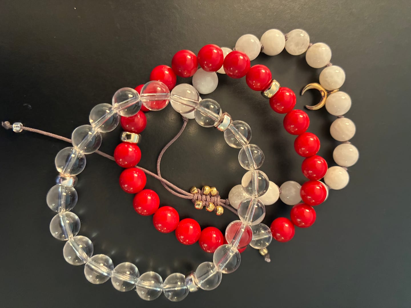Customer photo review of Vibrance Aura Bracelet | Red Coral
