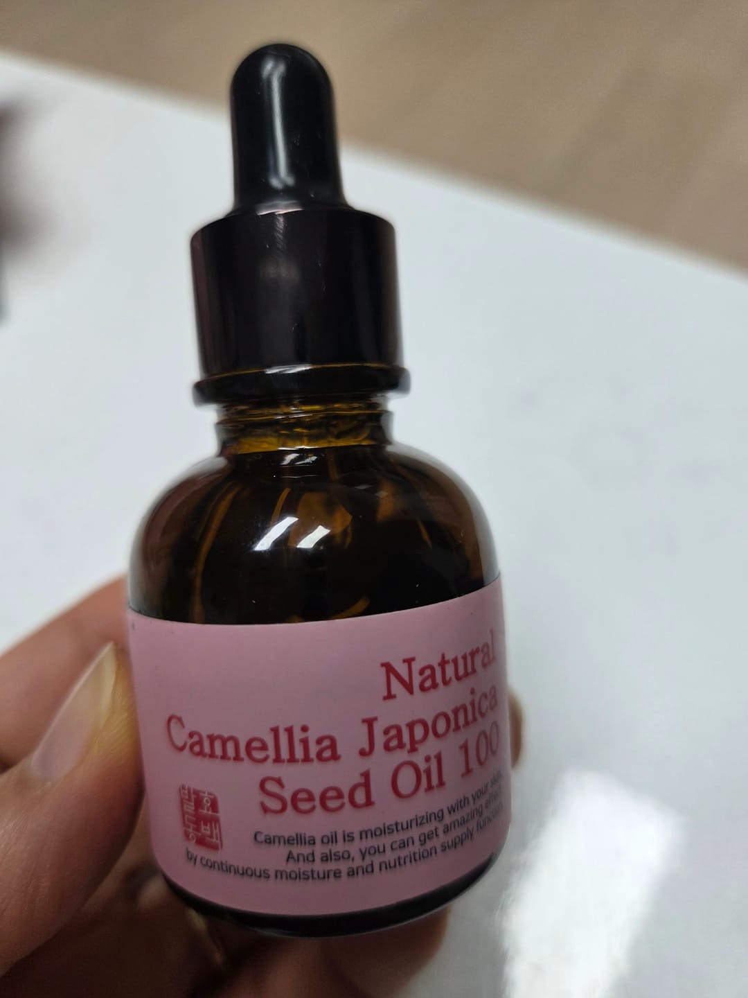 Customer photo review of SKINEYE Natural Fermented Camellia Oil 100 20ml