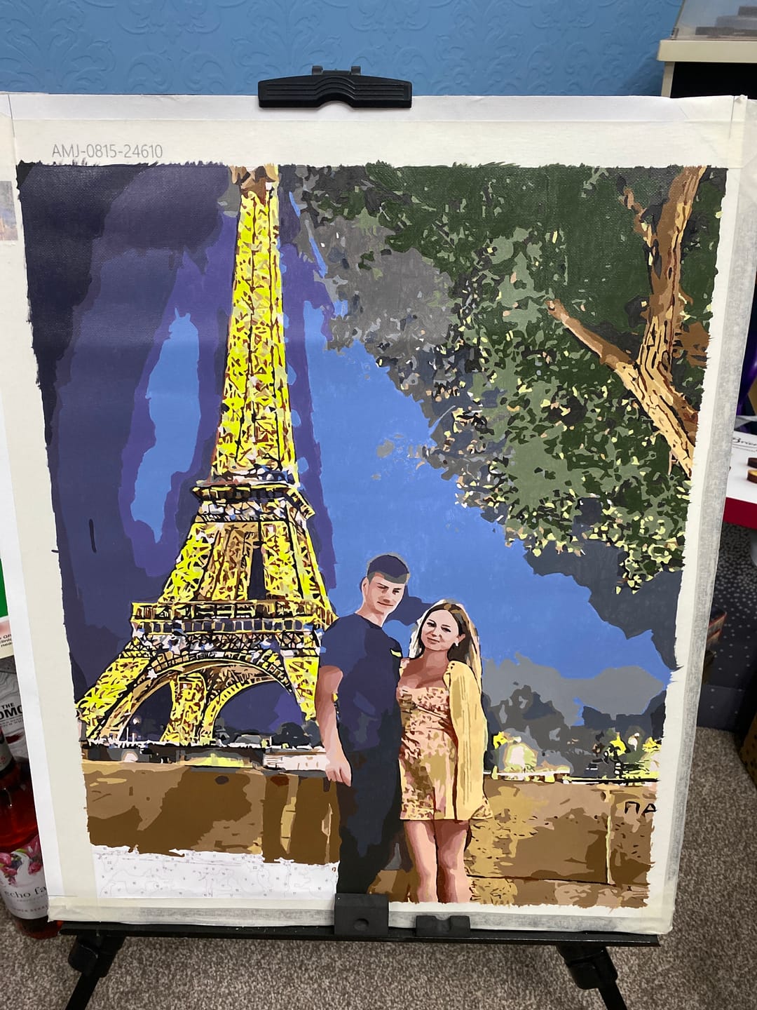 Customer photo review of Custom Paint by Numbers