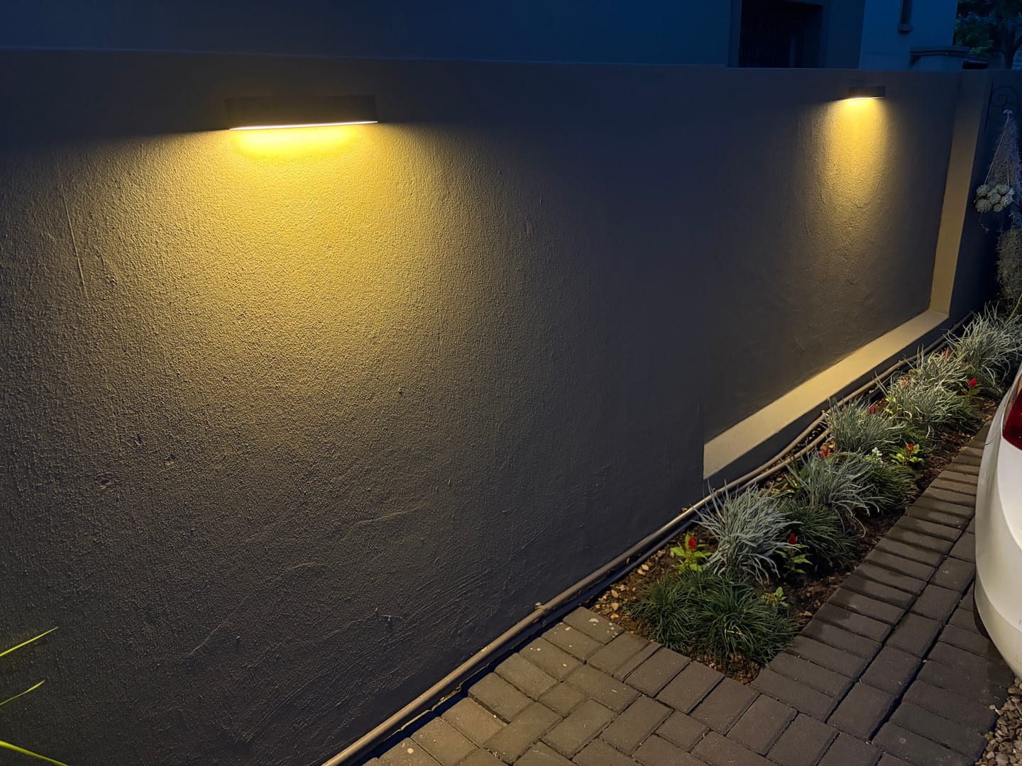 Customer photo review of Solar Wall Light with Motion Sensor
