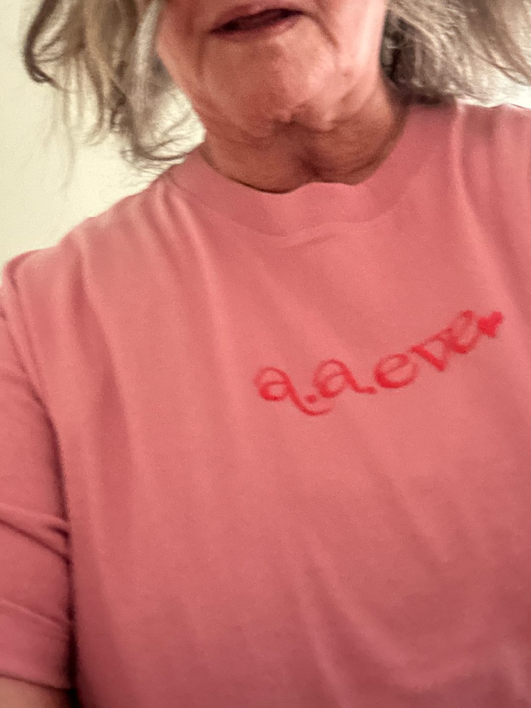 Customer photo review of You Are Fabulous Relaxed Tee in Orchid - All About Eve