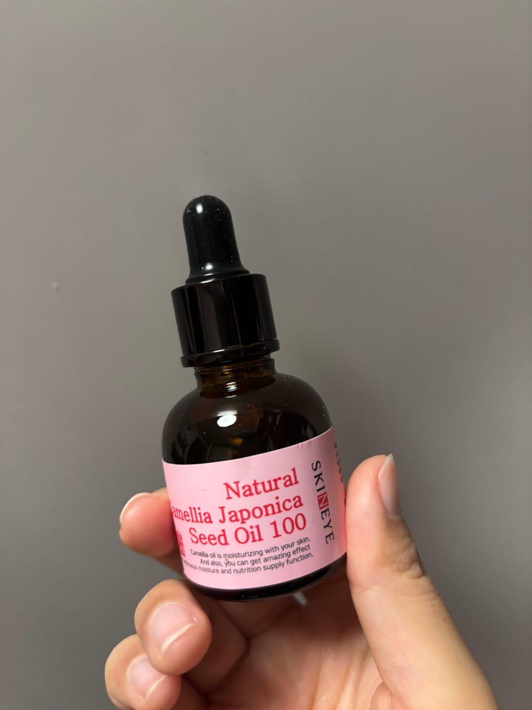 Customer photo review of SKINEYE Natural Fermented Camellia Oil 100 20ml