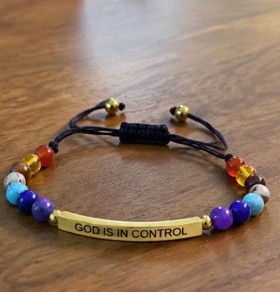 Customer photo review of Gold-Tone Inspirational Message Multi-Crystal Bracelet