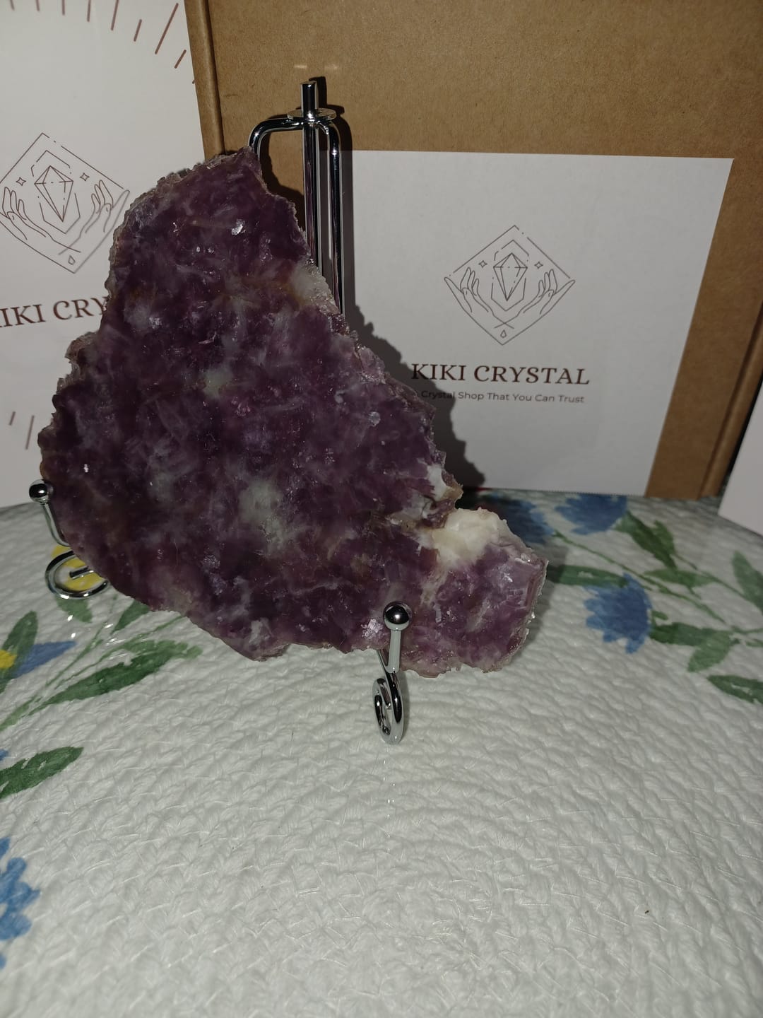 Customer photo review of Unique,Natural Lepidolite Slices