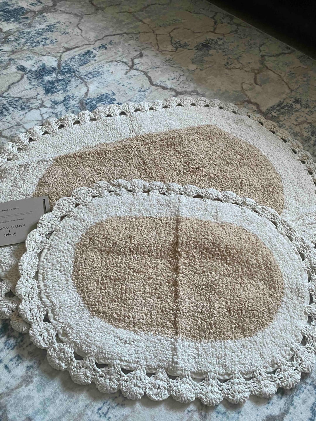 Customer photo review of Bianca 2’li Takım Banyo Paspası %100 Pamuk 40x60 + 60x90cm Kahverengi