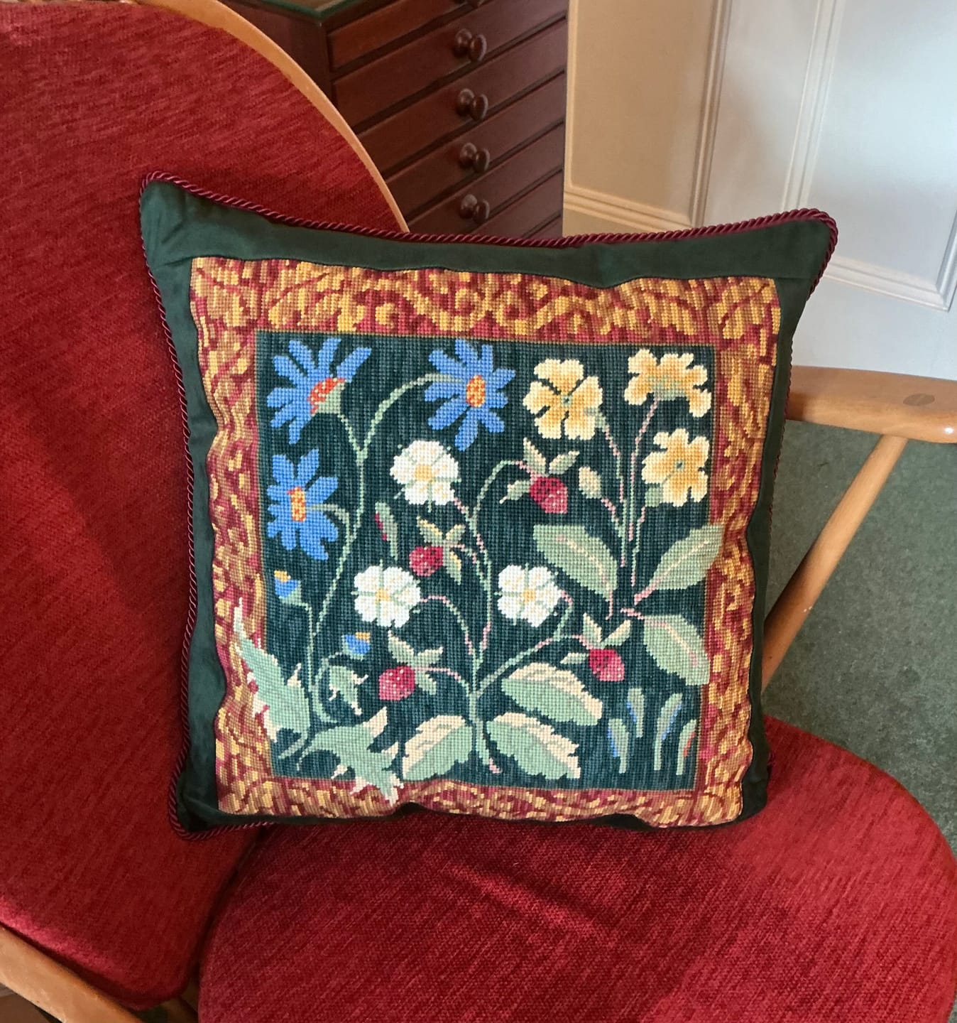Customer photo review of Plain Upholstery Velvet Fabric
