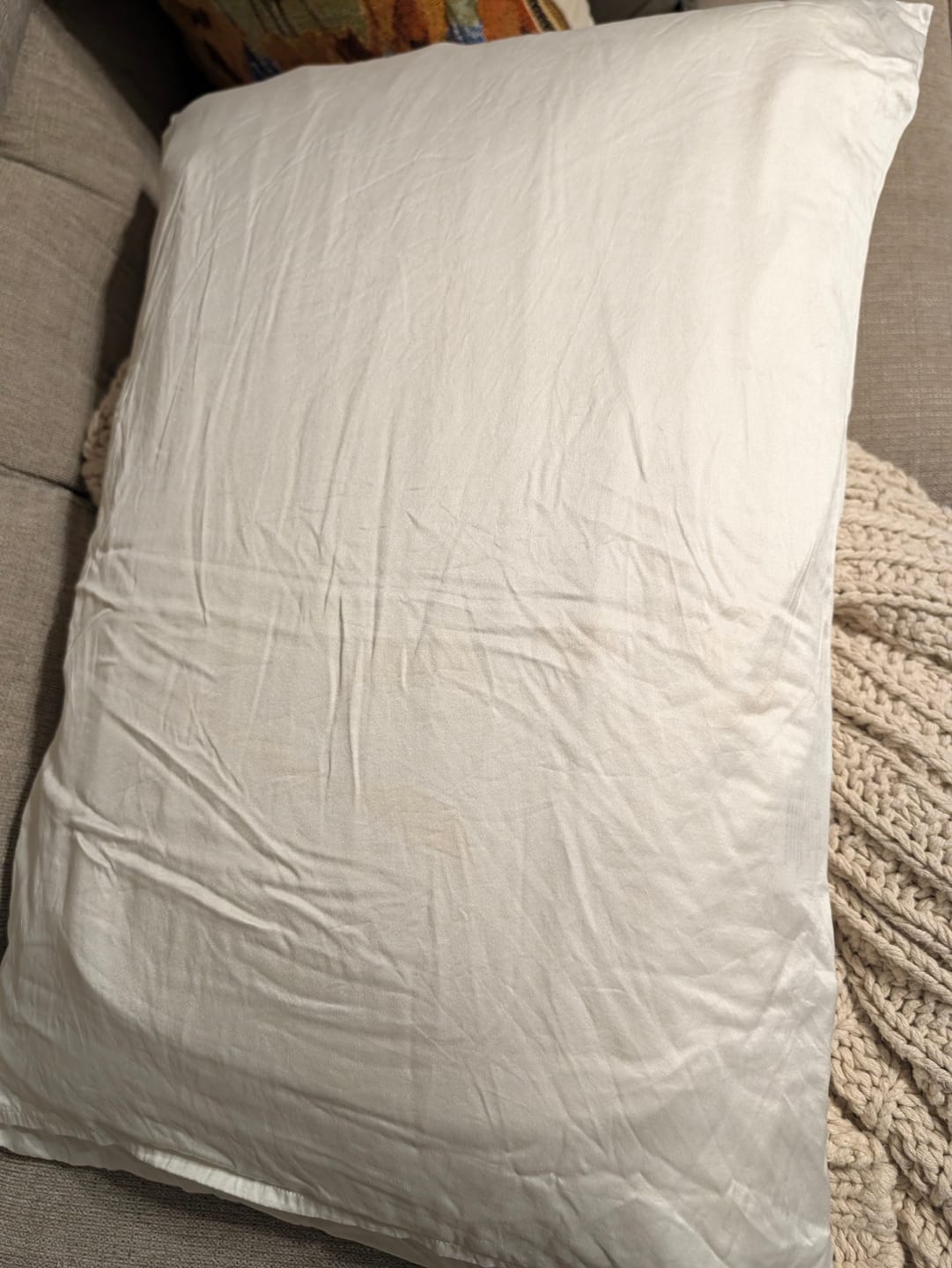 Customer photo review of 25 Momme 100% Pure Mulberry Silk Pillowcase
