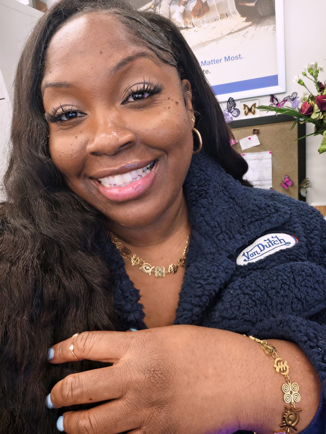Customer photo review of The Adinkra Legacy Set — Necklace + Bracelet + Gye Nyame Studs