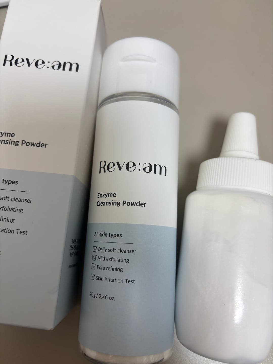 Customer photo review of Reve:am Enzyme Cleansing Powder 70g