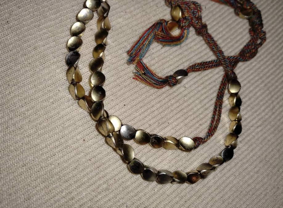 Customer photo review of Tibetan Copper Beads Bracelet