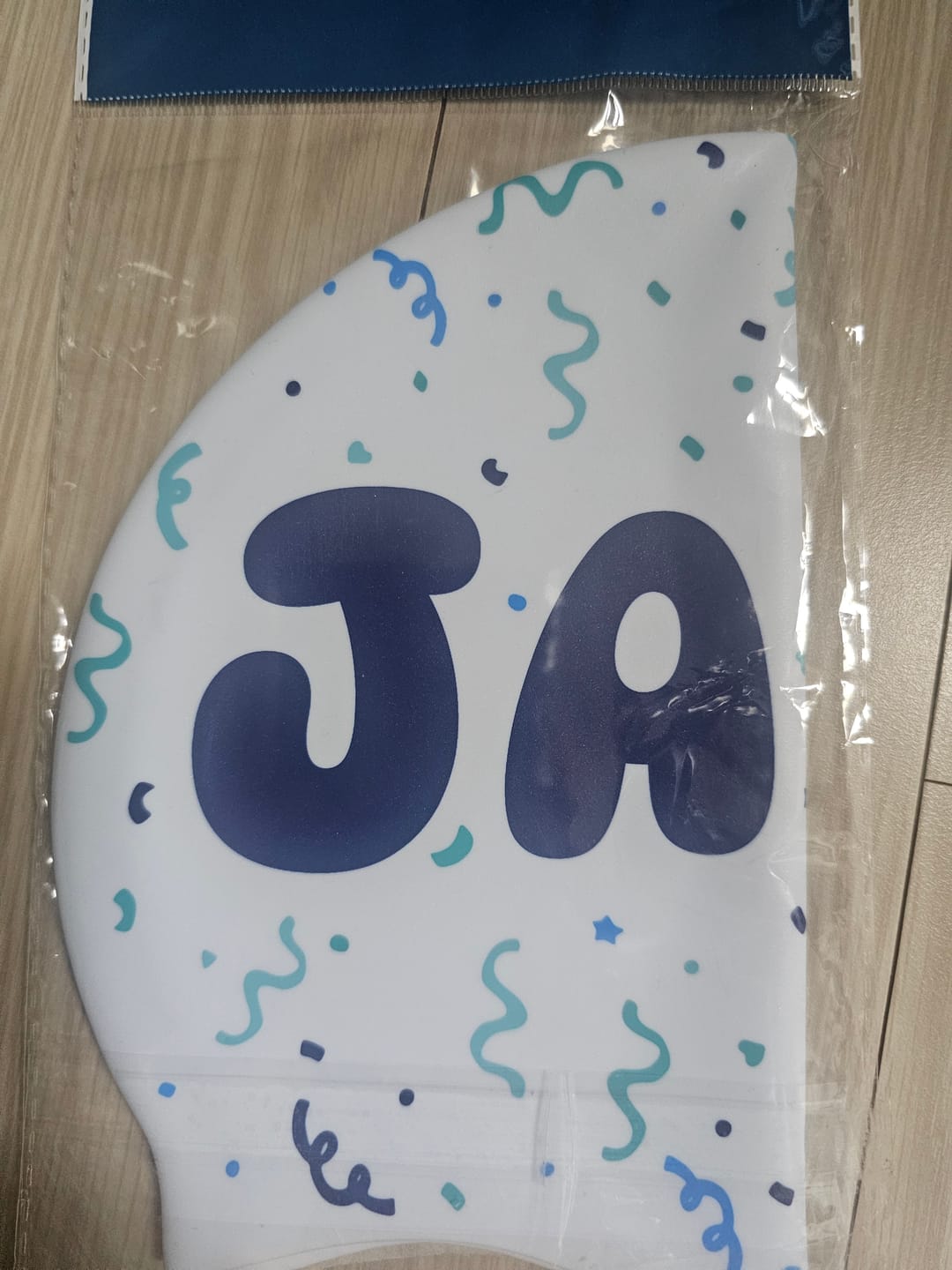 Customer photo review of JAYD Swim Cap - Confetti