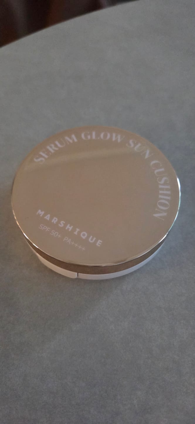 Customer photo review of MARSHIQUE Serum Glow Tone-up Sun Cushion SPF50+/PA++++ 12g