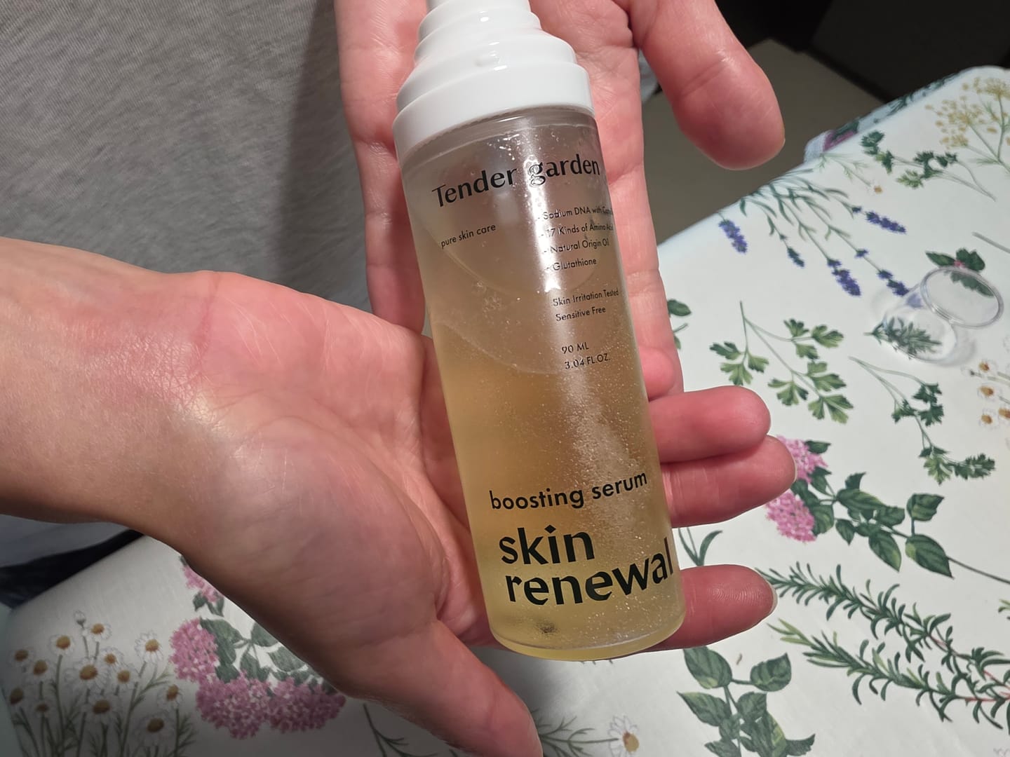 Customer photo review of Tender Garden Skin Renewal PDRN Dual Boosting Set 90ml