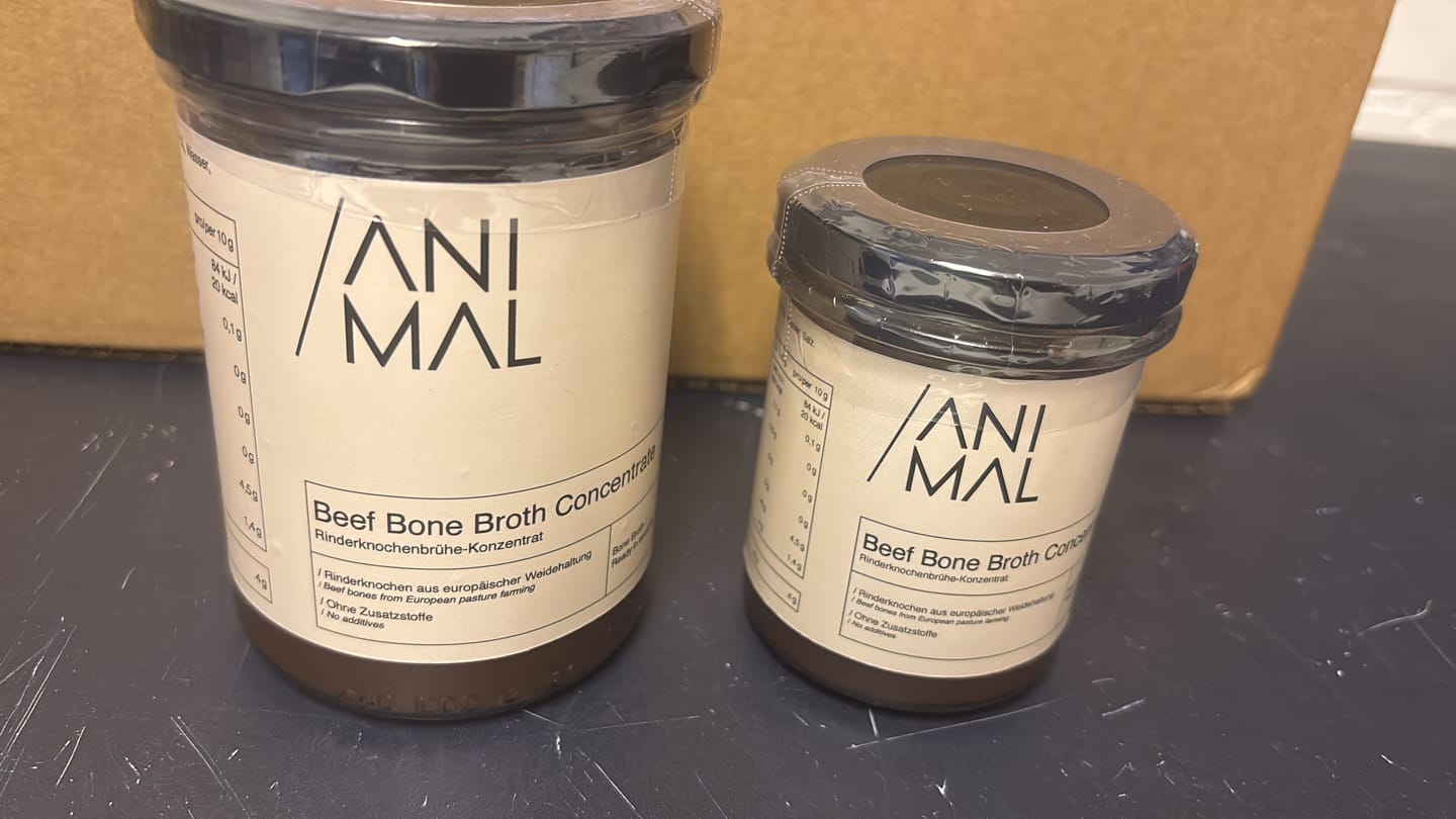 Customer photo review of Bio Knochenbrühe Konzentrat 220g – vom Weiderind, ohne Zusätze