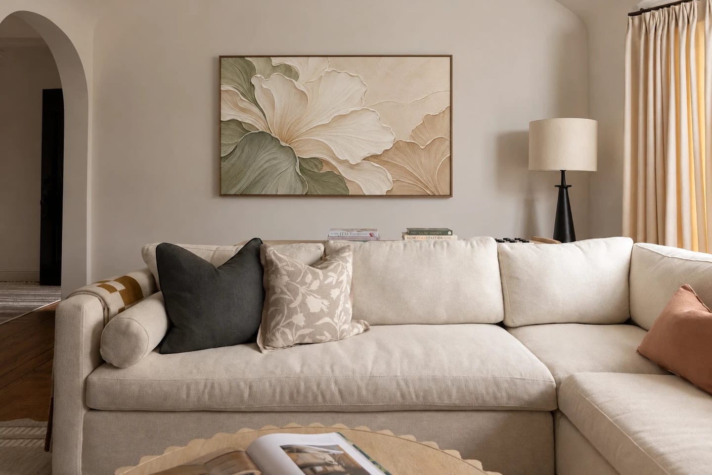 Customer photo review of Textured & Impasto Art｜Botanical Serenity in Sage
