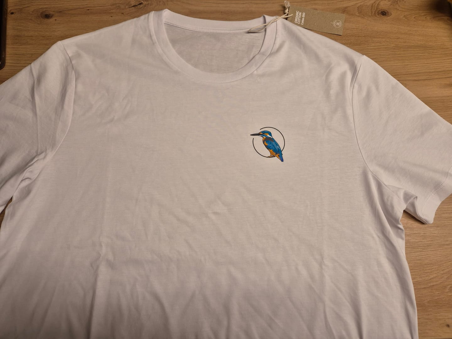 Customer photo review of Eisvogel ganz Bio Männer T-Shirt