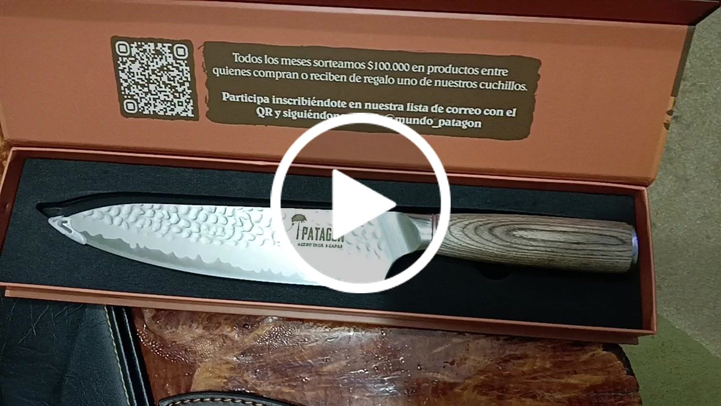 Customer video review of Cuchillo Parrillero en Acero Alemán VIVA EL ASADO - PATAGÓN