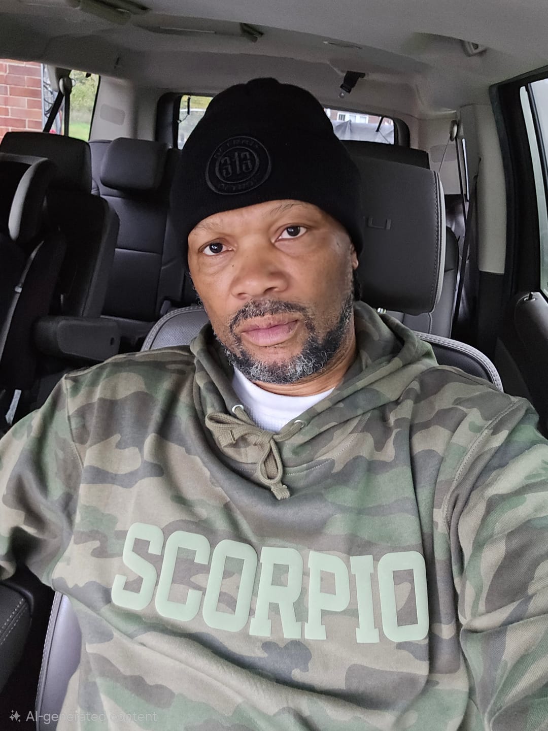 Customer photo review of Camo Premium Puff Print Hoodie