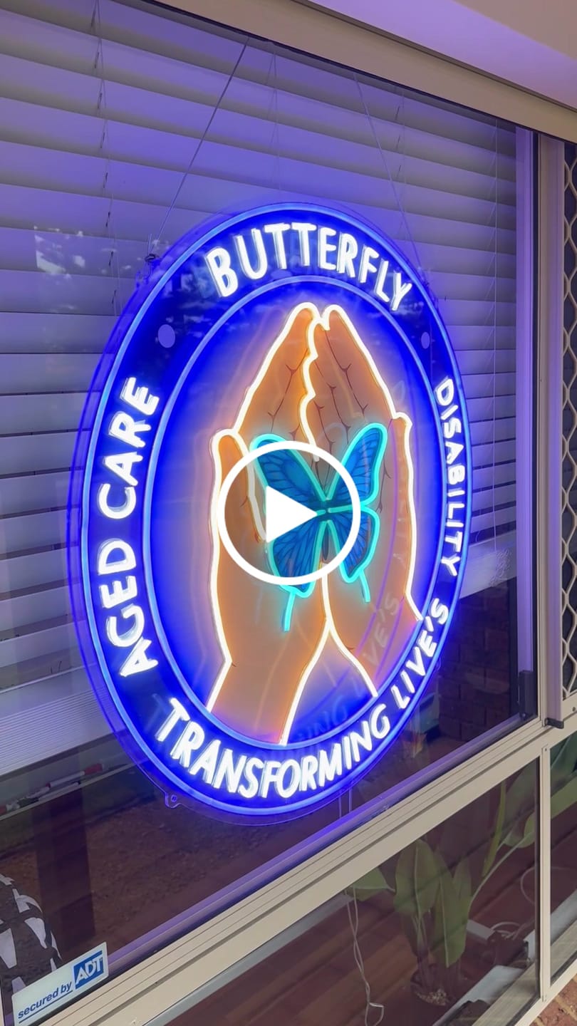 Customer video review of BUTTERFLY | LED Neon Sign