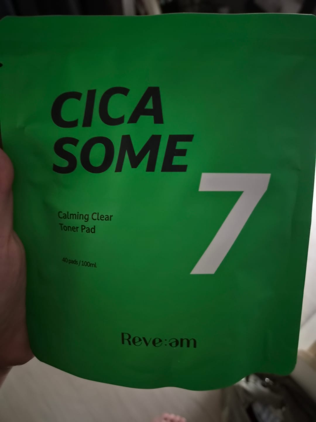 Customer photo review of Reve:am Cicasome Calming Clear Toner Pad 80 Pads