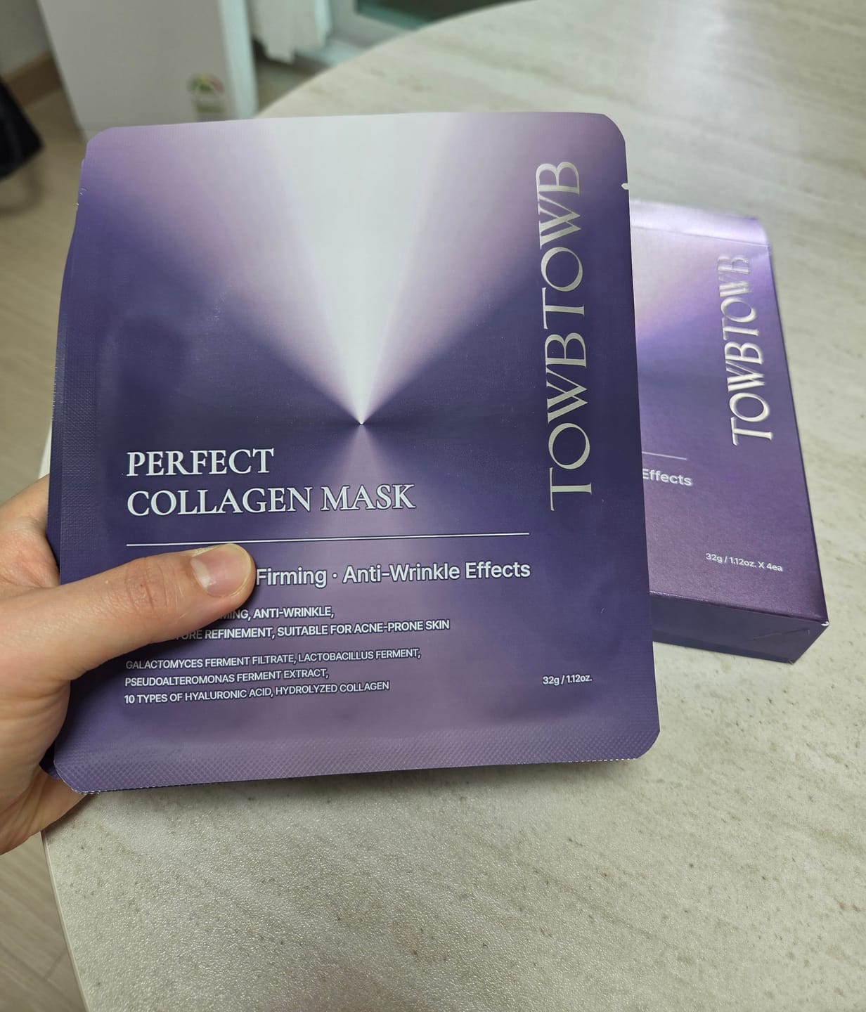 Customer photo review of TOWBTOWB Perfect Collagen Mask 32g
