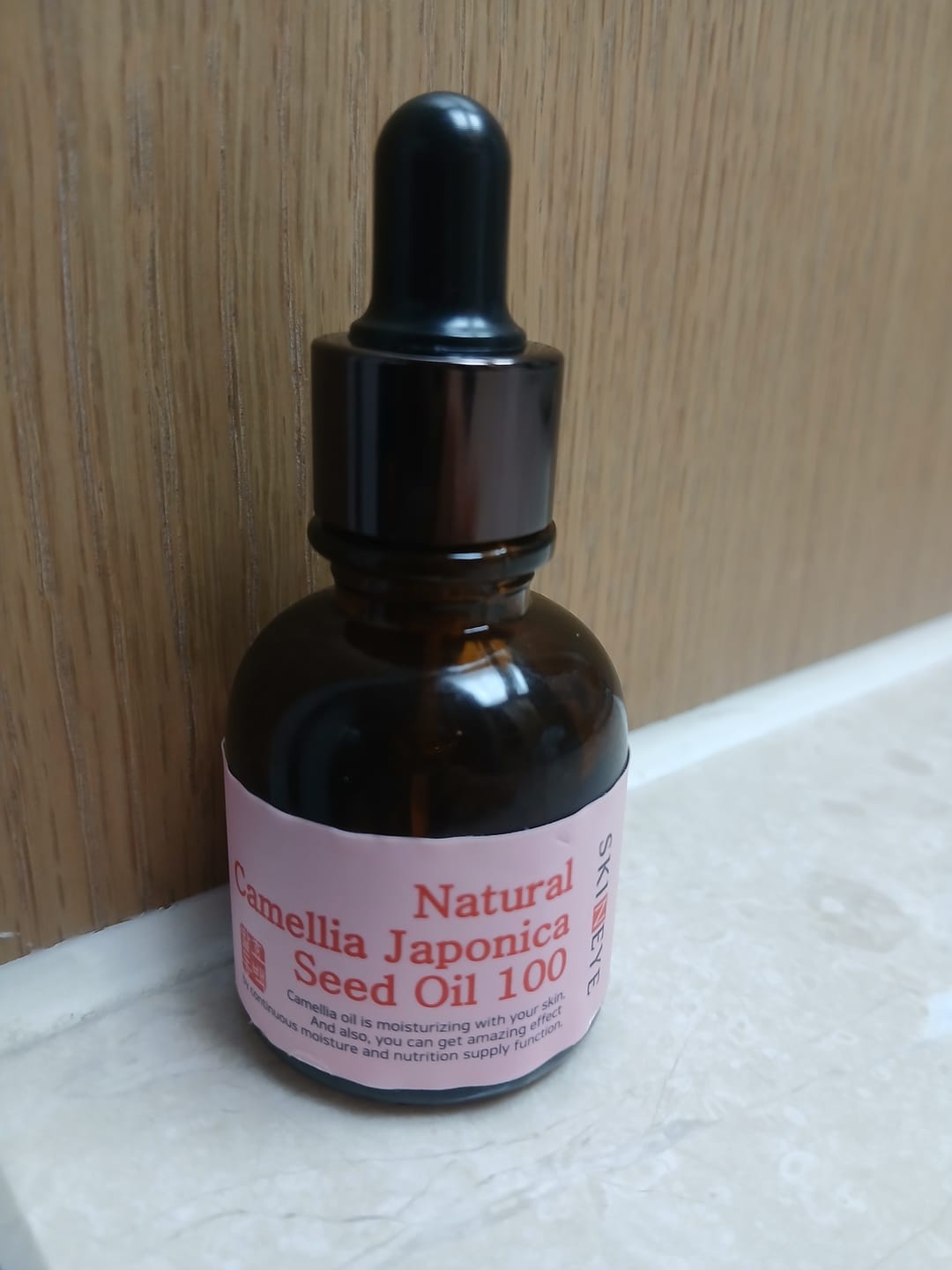 Customer photo review of SKINEYE Natural Fermented Camellia Oil 100 20ml