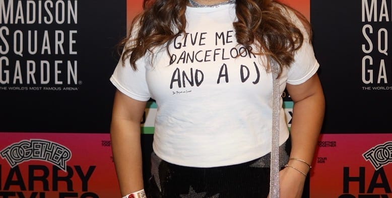 Customer photo review of dancefloor baby tee