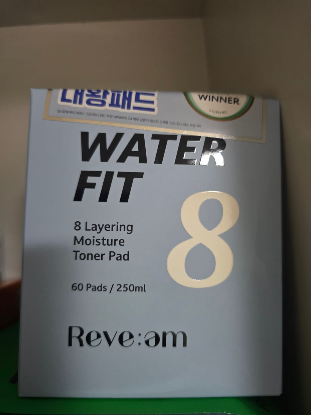 Customer photo review of Reve:am Water-Fit 8-Layer Moisture Pad 60ea