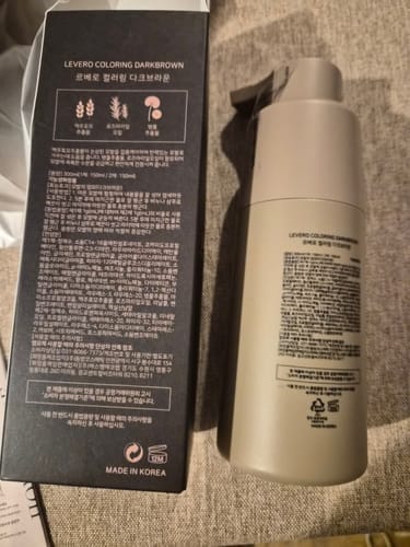 Customer photo review of Levero Coloring Shampoo — Grey Coverage in 5–10 Minutes, 300ml