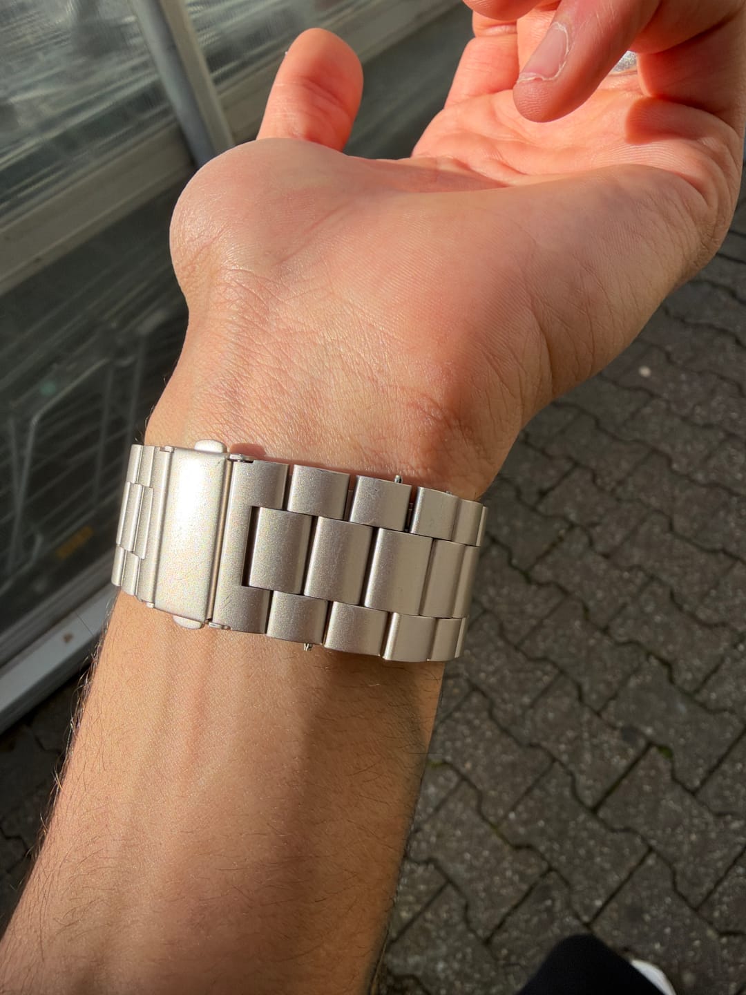 Customer photo review of arktisband Apple Watch Gliederarmband „Arctica“