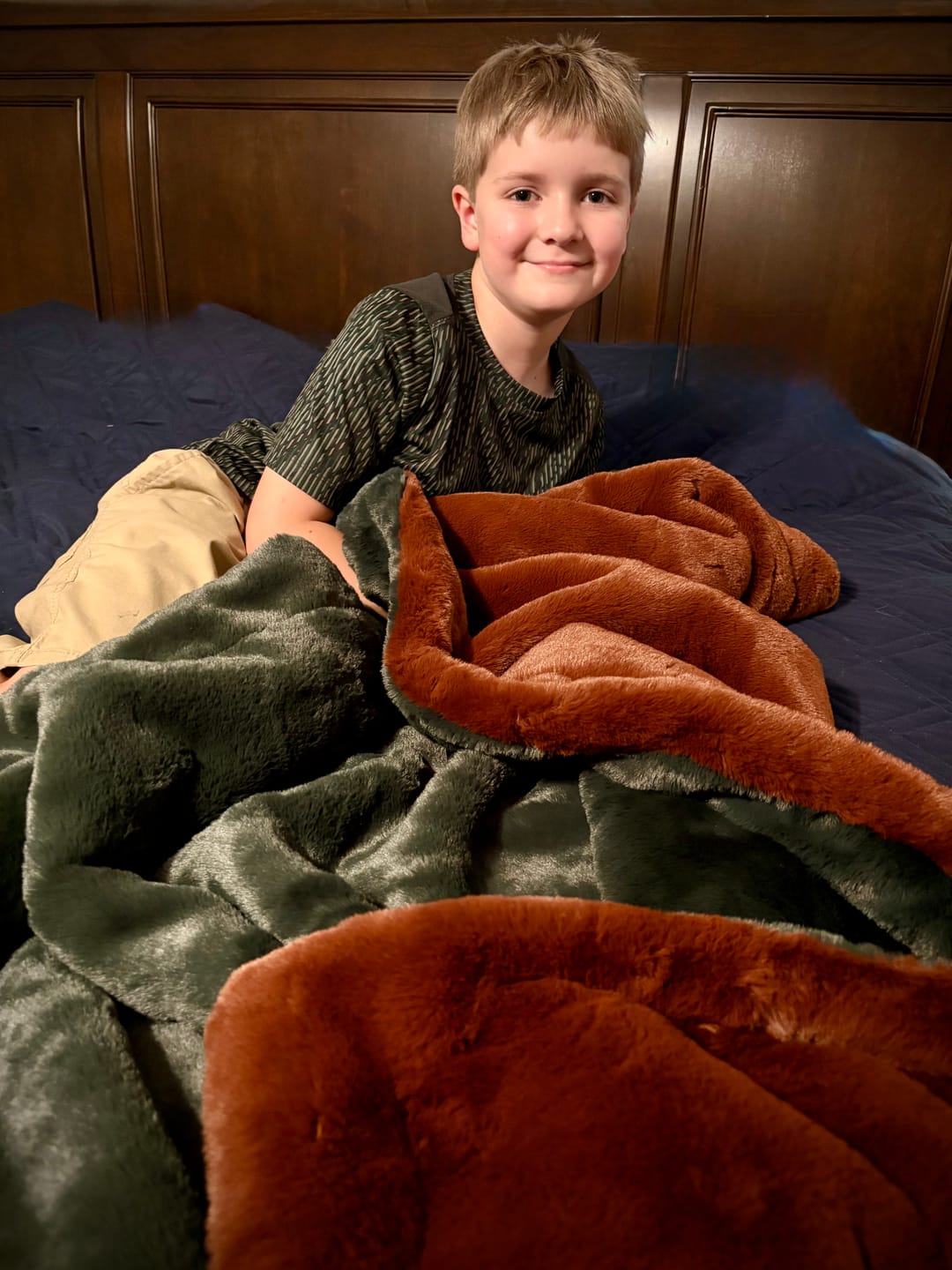 Customer photo review of The Pine Haven Blanket