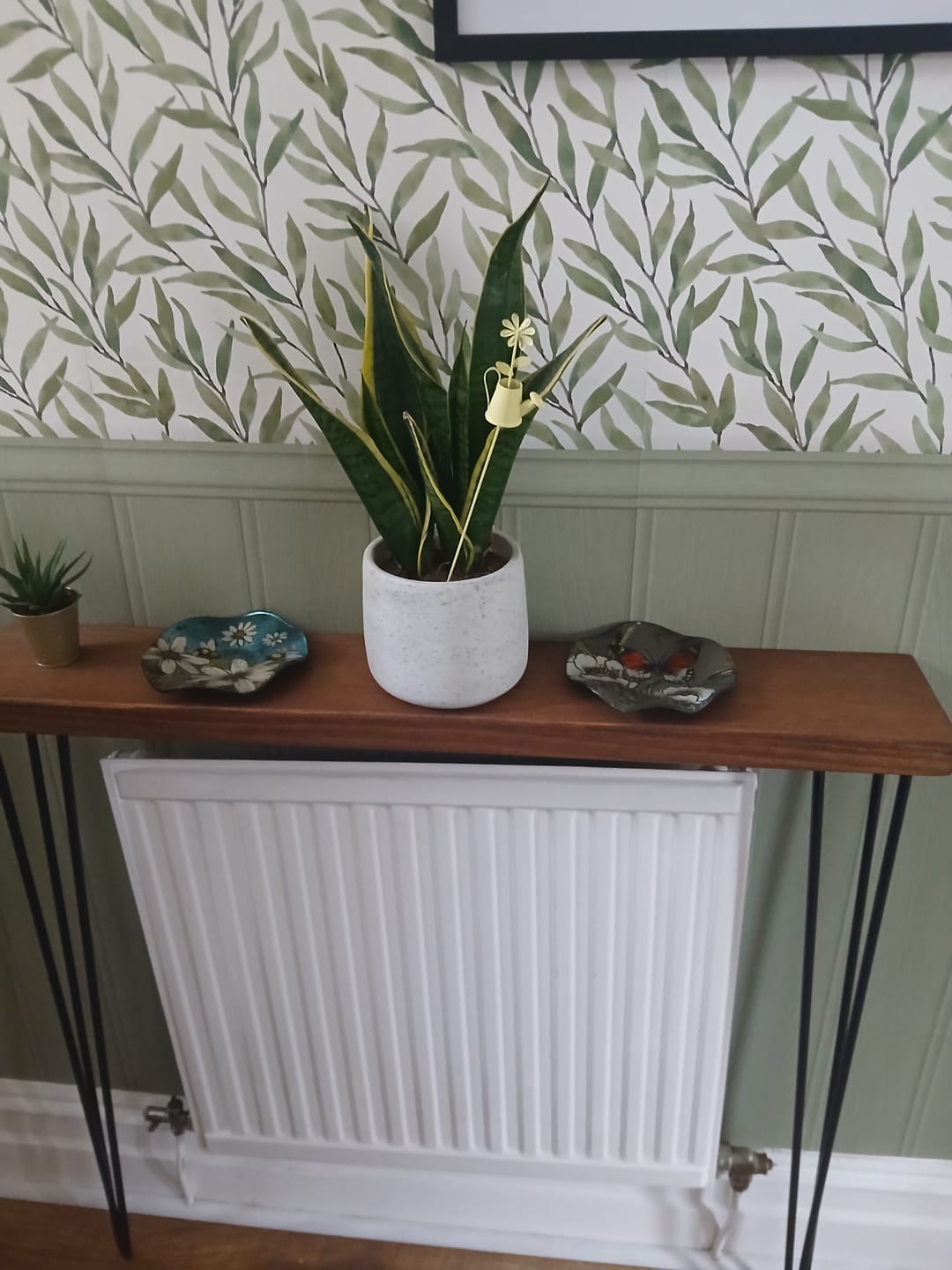 Customer photo review of Console Table 15cm Depth | Hairpin Leg