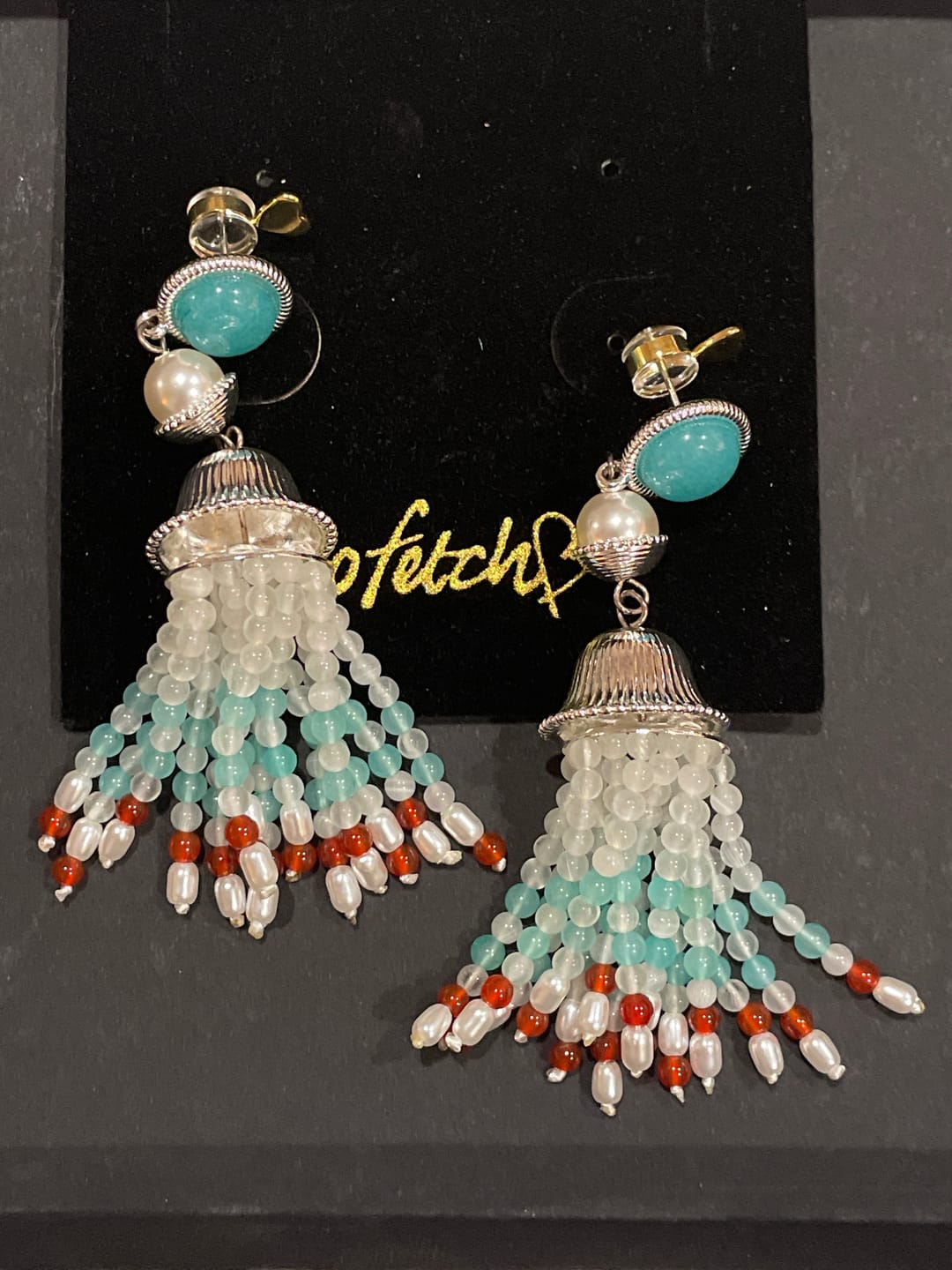 Customer photo review of The Miralune Earrings