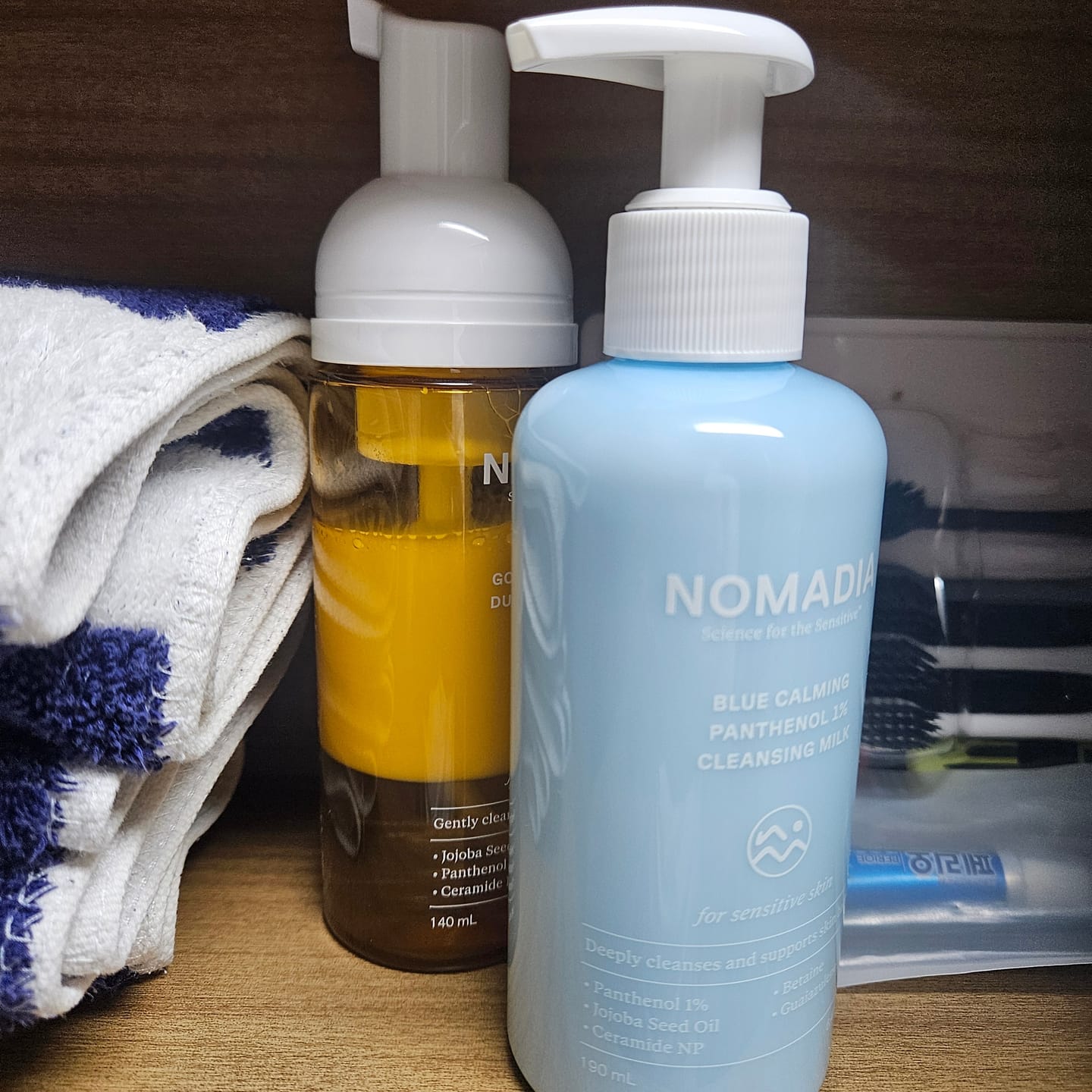 Customer photo review of Nomadia Blue Calming Panthenol 1% Cleansing Milk 190ml